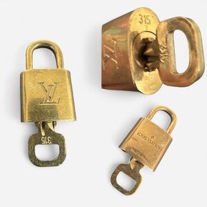 Louis Vuitton Gold Lock & Key #315